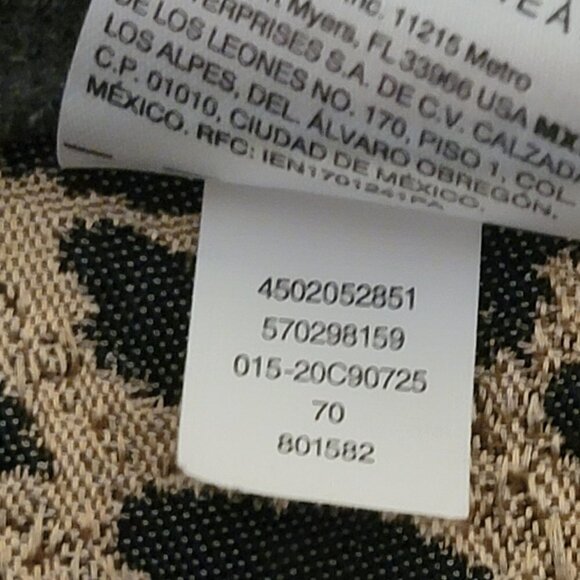 Chico's Animal-Detail Woven-Back Cardigan Sweater - sz L - Picture 7 of 7